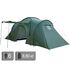 6-місний кемпінговий намет Totem Hurone 6 V2: на 2 спальні, Кількість місць: 6, Колір: Green