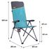 Кемпінгове розкладне крісло з високою спинкою Uquip Justy XL (Petrol), Колір виробника: Petrol, зображення 7