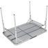 Розкладний стіл з поличкою Bo-Camp Table - 100x70x70 см, Тип розміру: 100x70x70 см, Колір: Grey, зображення 5