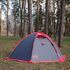 4-місний намет Tramp Rock 4 V2 (Grey): двошаровий, вітростійкий, Кількість місць: 4, Колір: Grey/Red, зображення 3