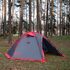 4-місний намет Tramp Rock 4 V2 (Grey): двошаровий, вітростійкий, Кількість місць: 4, Колір: Grey/Red, зображення 5