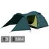 3-місний намет Tramp Grot 3 V2: двошаровий, з тамбуром, Кількість місць: 3, Колір: Green