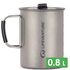 Туристична каструля Lifeventure Titanium Cooking Pot на 800 мл, титан, Об'єм: 0,8