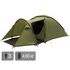 3-місний намет Easy Camp Lomsdal 3: двошаровий, з тамбуром, Кількість місць: 3, Колір: Green