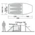 3-місний ультралегкий намет Robens Sage 3 Pro: двошаровий, з тамбуром, зображення 2