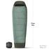 Демісезонний туристичний спальник Sea to Summit Boab -1C - Regular до -1°C: з капюшоном, Максимальний зріст користувача: 185, Колір: Laurel Wreath Green, Сторона застібки: ліва, зображення 2