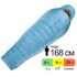 Демісезонний пуховий спальник Therm-a-Rest Boost 650 -6C - Short до -6°C: з капюшоном, Максимальний зріст користувача: 168, Колір: Morning Blue, Сторона застібки: ліва
