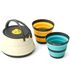 Похідний набір складного посуду Sea to Summit Frontier Kettle Cook - Set 2P (з чохлом) на 2 особи: чайник, 2 стакани, Тип комплекту: Set 3P