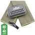 Швидкосохнучий рушник з мікрофібри з чохлом Tribe Pocket Towel - S (Army Green), 80х40 см, Тип розміру: S, Колір: Army Green