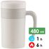 Термокружка з ручкою Zojirushi SE-KAE48 (WZ/Off White) на 480 мл: герметична кришка, Об'єм: 480, Колір: WZ/Off White