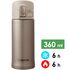 Термокружка для кави з поїлкою Zojirushi SM-KHE36 (NL/Champagne Gold) на 360 мл: герметична кришка, Об'єм: 360, Колір: NL/Champagne Gold