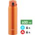 Термокружка для кави з поїлкою Zojirushi SM-SHE60 (DV/Vivid Orange) на 600 мл: герметична кришка, Об'єм: 600, Колір: DV/Vivid Orange