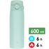 Термокружка для кави з поїлкою Zojirushi SM-VA60 (AM/Mint Blue) на 600 мл: герметична кришка, Об'єм: 600, Колір: Mint Blue