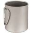 Туристична термочашка зі складною ручкою Snow Peak Titanium Double Wall на 220 мл, титан, Об'єм: 220, зображення 5
