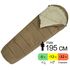 Зимовий туристичний спальник Naturehike CNK2300SD014 - MJ600 (Brown) до -12°C: з капюшоном, Максимальний зріст користувача: 195, Колір: Brown, Сторона застібки: права