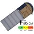 Демісезонний кемпінговий спальник-ковдра Naturehike CNK2550WS028 - U450 (Blue) до -1°C: з капюшоном, Максимальний зріст користувача: 195, Колір: Blue, Сторона застібки: ліва