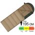 Демісезонний кемпінговий спальник-ковдра Naturehike CNK2550WS028 - U450 (Brown/Green) до -1°C: з капюшоном, Максимальний зріст користувача: 195, Колір: Brown/Green, Сторона застібки: права