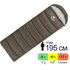 Демісезонний кемпінговий спальник-ковдра Naturehike NH20MSD07 - U350S (Brown) до -6°C: з капюшоном, Максимальний зріст користувача: 195, Колір: Brown, Сторона застібки: права