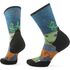 Бігові шкарпетки жіночі SmartWool Trail Run Targeted Cushion Mountain Print Crew - SW002698 (G74/Twilight Blue), Колір: G74/Twilight Blue, Розмір: M (EU 38-41)