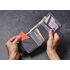 Гаманець на липучці з захистом для карток Lifeventure Recycled RFID Wallet (Olive), Колір виробника: Olive, зображення 10