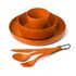 Туристичний набір столового посуду Sea to Summit Camp з чохлом (Burnt Orange) на 1 особу, харчовий пластик, Колір: Burnt Orange, зображення 2
