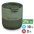 Термокружка для кави Klean Kanteen Rise Lowball Flip (Sea Spray) на 296 мл, Об'єм: 296, Колір: Sea Spray