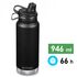Термопляшка з поїлкою Klean Kanteen TKWide Chug (Black) на 946 мл, Об'єм: 946, Колір виробника: Black