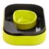 Туристичний набір столового посуду Wildo Camp-A-Box - Basic (Lime) на 1 особу, харчовий пластик, Тип комплекту: Basic, Колір: Lime