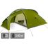 3-місний намет Pinguin Summit 3 Duralu: двошаровий, з тамбуром, вітростійкий, Кількість місць: 3, Колір: Green