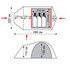3-місний намет Tramp Twister 3 (Olive): двошаровий, з тамбуром, Кількість місць: 3, Колір: Olive, зображення 2