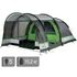 5-місний кемпінговий намет High Peak Brixen 5.0, Кількість місць: 5, Колір: Light Grey/Dark Grey/Green
