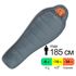 Зимовий туристичний спальник Pinguin Expert CCS 185 (Grey) до -16°C: з капюшоном, Максимальний зріст користувача: 185, Колір: Grey, Сторона застібки: ліва