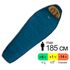 Демісезонний туристичний спальник Pinguin Micra CCS 185 (Blue) до 1°C: з капюшоном, Максимальний зріст користувача: 185, Колір: Blue, Сторона застібки: ліва