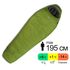Демісезонний туристичний спальник Pinguin Micra CCS 195 (Green) до 1°C: з капюшоном, Максимальний зріст користувача: 195, Колір: Green, Сторона застібки: права