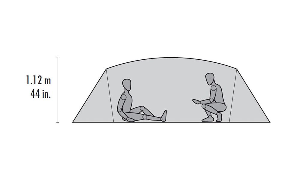 3-місний намет MSR Mutha Hubba NX (Grey): двошаровий, Кількість місць: 3, Колір: Grey, зображення 7