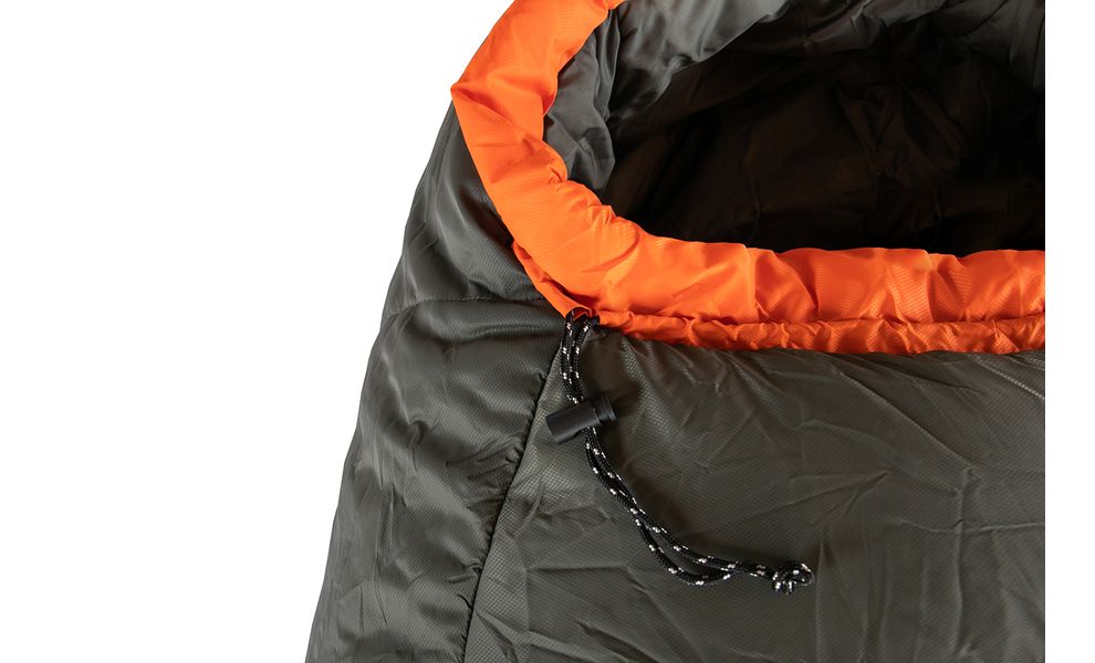 Зимовий туристичний спальник Tramp Arctic - Regular (Orange) до -15°C: з капюшоном, Максимальний зріст користувача: 175, Колір: Orange/Grey, Сторона застібки: права, зображення 7