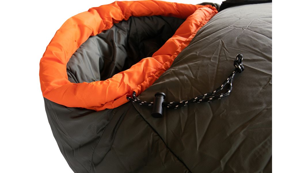 Зимовий туристичний спальник Tramp Arctic - Regular (Orange) до -15°C: з капюшоном, Максимальний зріст користувача: 175, Колір: Orange/Grey, Сторона застібки: ліва, зображення 8