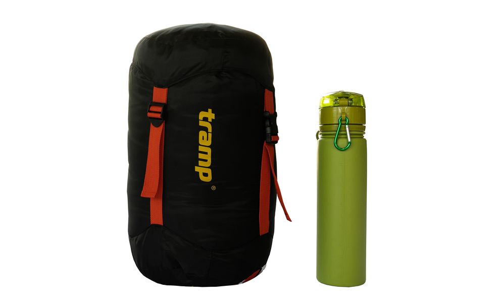 Зимовий туристичний спальник Tramp Arctic - Regular (Orange) до -15°C: з капюшоном, Максимальний зріст користувача: 175, Колір: Orange/Grey, Сторона застібки: права, зображення 11