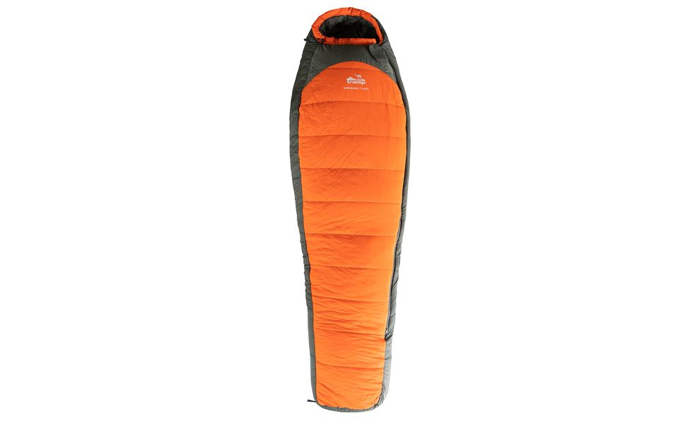 Зимовий туристичний спальник Tramp Arctic - Long (Orange) до -15°C: з капюшоном, Максимальний зріст користувача: 195, Колір: Orange/Grey, Сторона застібки: ліва, зображення 2