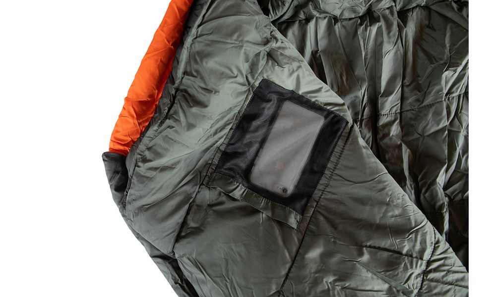 Зимовий туристичний спальник Tramp Arctic - Long (Orange) до -15°C: з капюшоном, Максимальний зріст користувача: 195, Колір: Orange/Grey, Сторона застібки: ліва, зображення 4