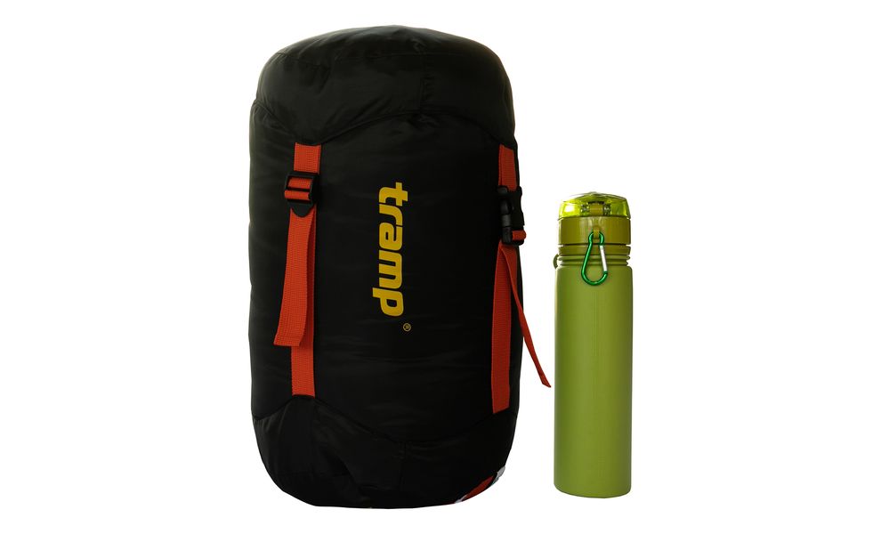 Зимовий туристичний спальник Tramp Arctic - Long (Orange) до -15°C: з капюшоном, Максимальний зріст користувача: 195, Колір: Orange/Grey, Сторона застібки: ліва, зображення 11