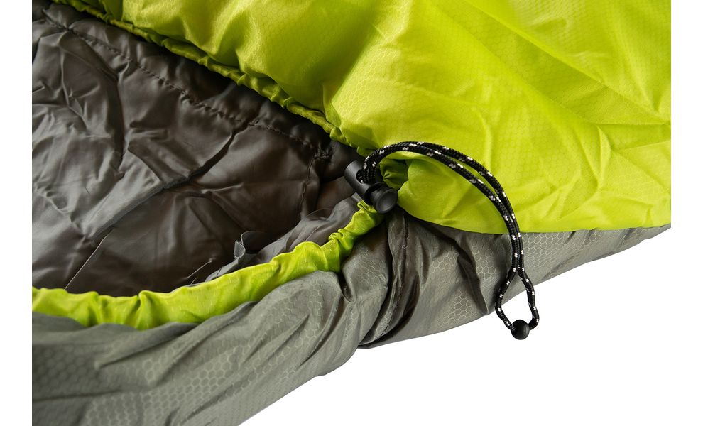 Зимовий туристичний спальник Tramp Rover - Compact до -10°C: з капюшоном, Максимальний зріст користувача: 165, Колір: Olive/Grey, Сторона застібки: права, зображення 6