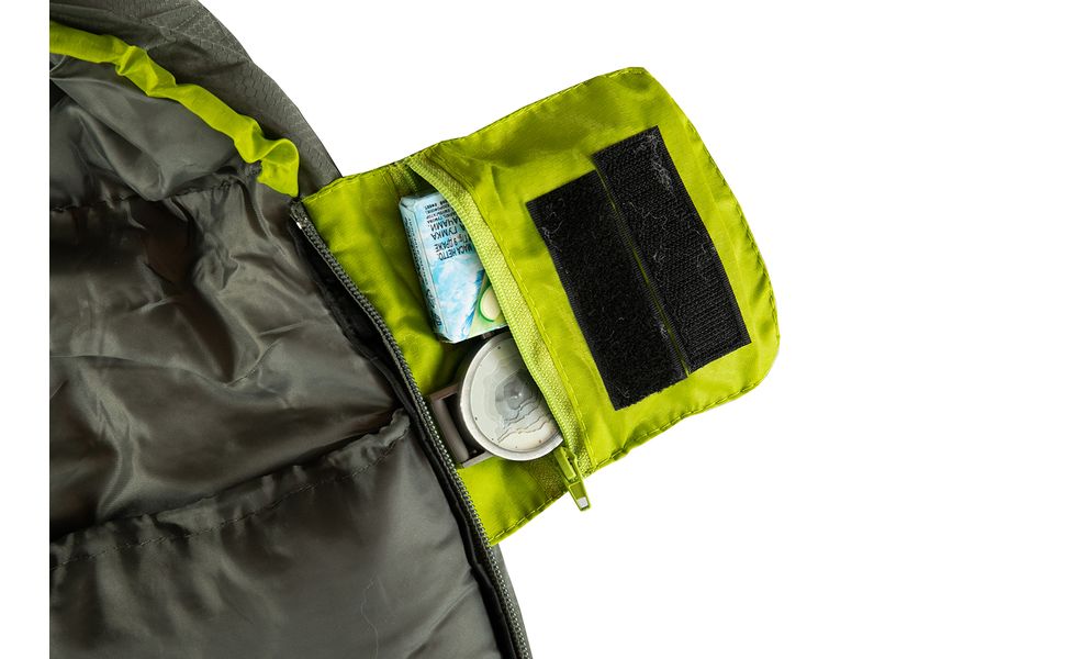 Зимовий туристичний спальник Tramp Rover - Compact до -10°C: з капюшоном, Максимальний зріст користувача: 165, Колір: Olive/Grey, Сторона застібки: права, зображення 7