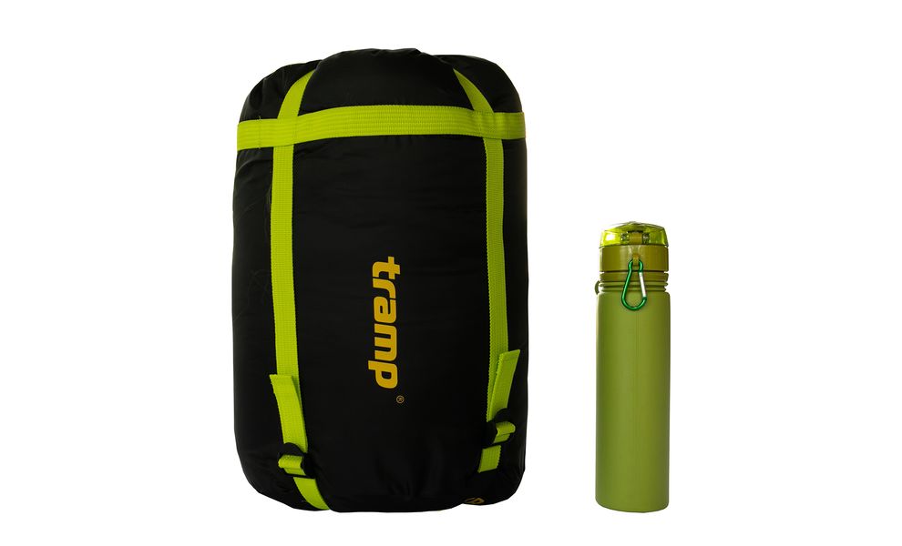 Зимовий туристичний спальник Tramp Rover - Compact до -10°C: з капюшоном, Максимальний зріст користувача: 165, Колір: Olive/Grey, Сторона застібки: права, зображення 14