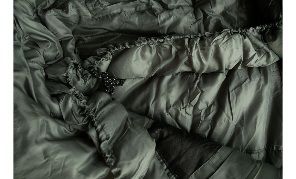 Зимовий туристичний спальник Tramp Rover - Regular до -10°C: з капюшоном, Максимальний зріст користувача: 195, Колір: Olive/Grey, Сторона застібки: права, зображення 5