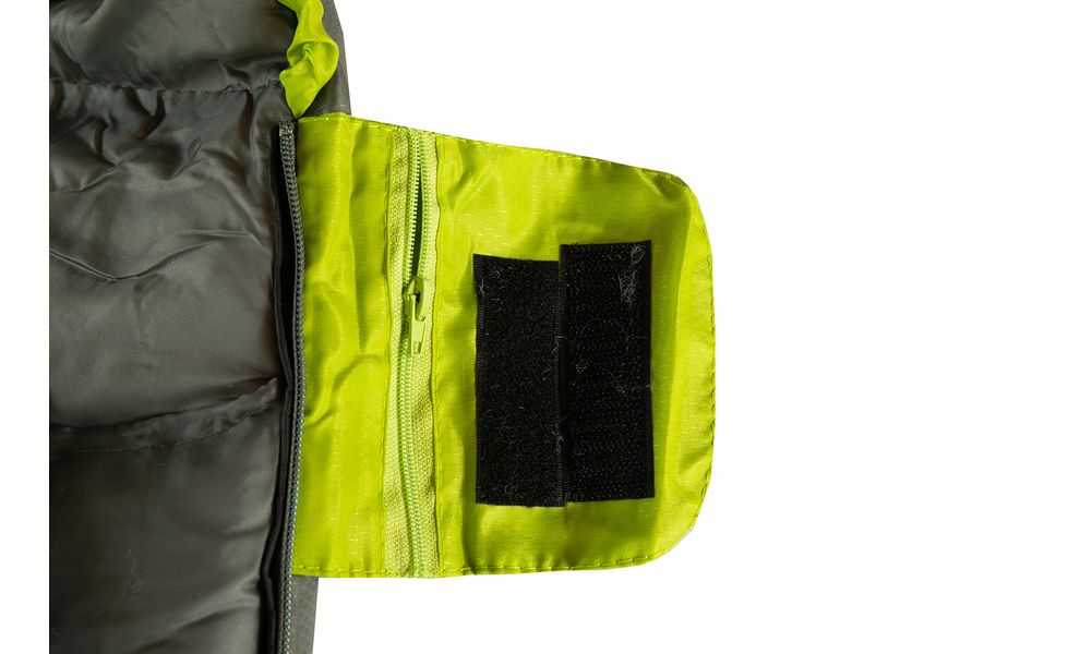 Зимовий туристичний спальник Tramp Rover - Regular до -10°C: з капюшоном, Максимальний зріст користувача: 195, Колір: Olive/Grey, Сторона застібки: права, зображення 8