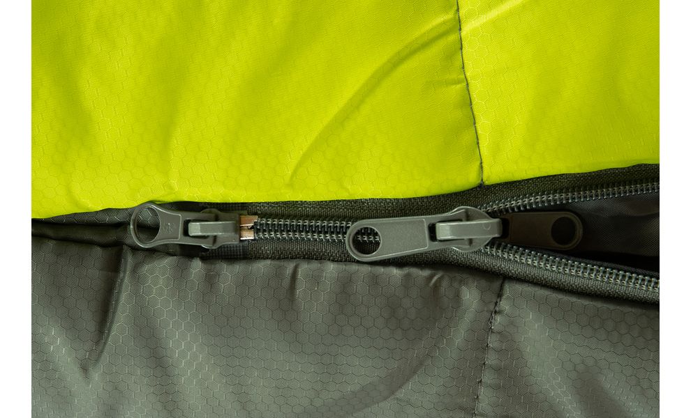 Зимовий туристичний спальник Tramp Rover - Regular до -10°C: з капюшоном, Максимальний зріст користувача: 195, Колір: Olive/Grey, Сторона застібки: права, зображення 10