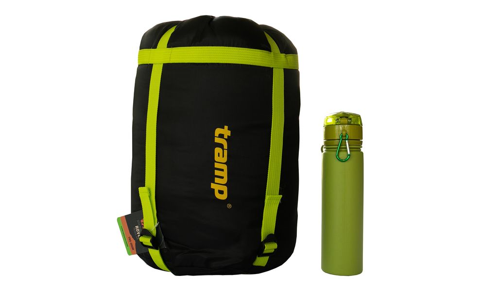 Зимовий туристичний спальник Tramp Rover - Regular до -10°C: з капюшоном, Максимальний зріст користувача: 195, Колір: Olive/Grey, Сторона застібки: ліва, зображення 14