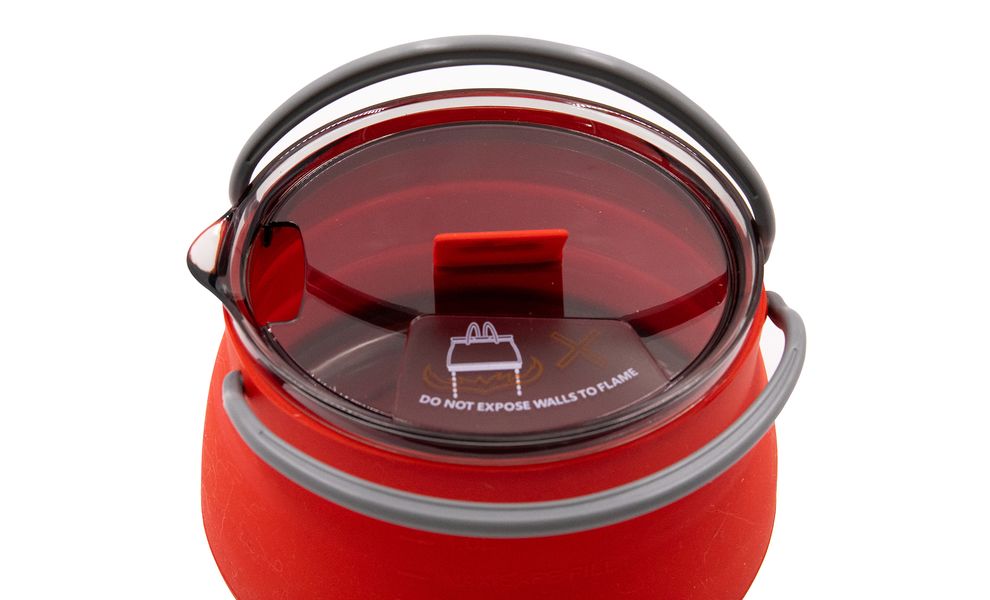 Складний туристичний чайник для пальника Tramp TRC-125 (Terracotta) на 1 л, харчовий силікон, Об'єм: 1, Колір виробника: Terracotta, зображення 3