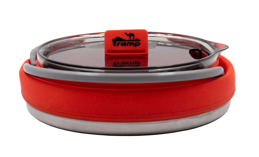Складний туристичний чайник для пальника Tramp TRC-125 (Terracotta) на 1 л, харчовий силікон, Об'єм: 1, Колір виробника: Terracotta, зображення 4